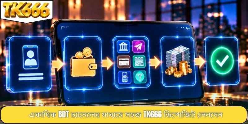একাধিক BDT চ্যানেলের মাধ্যমে সহজ TK666 ডিপোজিট লেনদেন