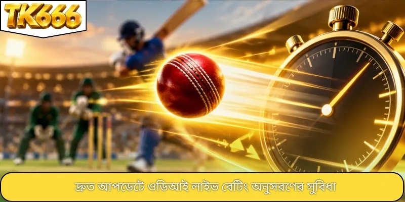 দ্রুত আপডেটে ওডিআই লাইভ বেটিং অনুসরণের সুবিধা