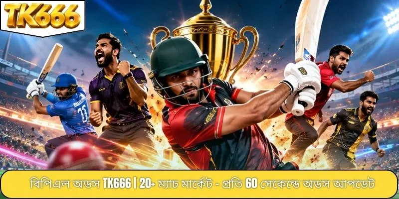 বিপিএল অডস TK666 | 20+ ম্যাচ মার্কেট - প্রতি 60 সেকেন্ডে অডস আপডেট
