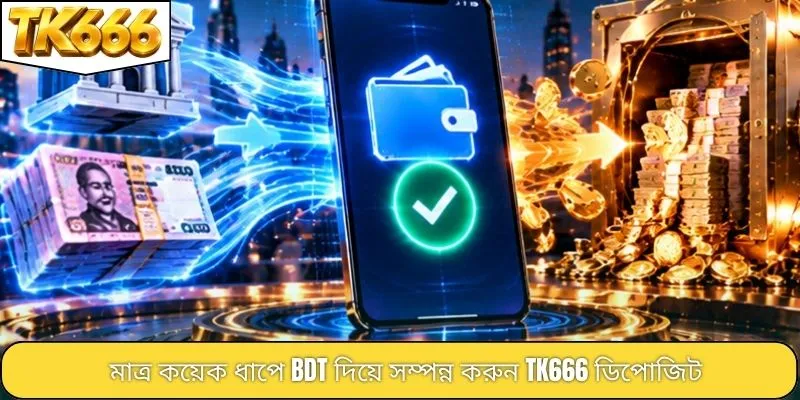 মাত্র কয়েক ধাপে BDT দিয়ে সম্পন্ন করুন TK666 ডিপোজিট