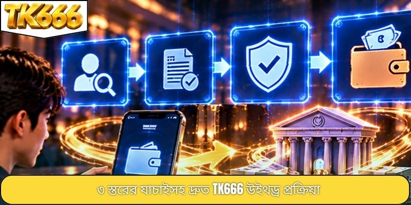 ৩ স্তরের যাচাইসহ দ্রুত TK666 উইথড্র প্রক্রিয়া