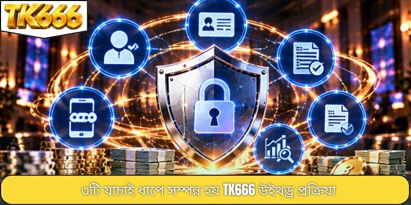 ৩টি যাচাই ধাপে সম্পন্ন হয় TK666 উইথড্র প্রক্রিয়া